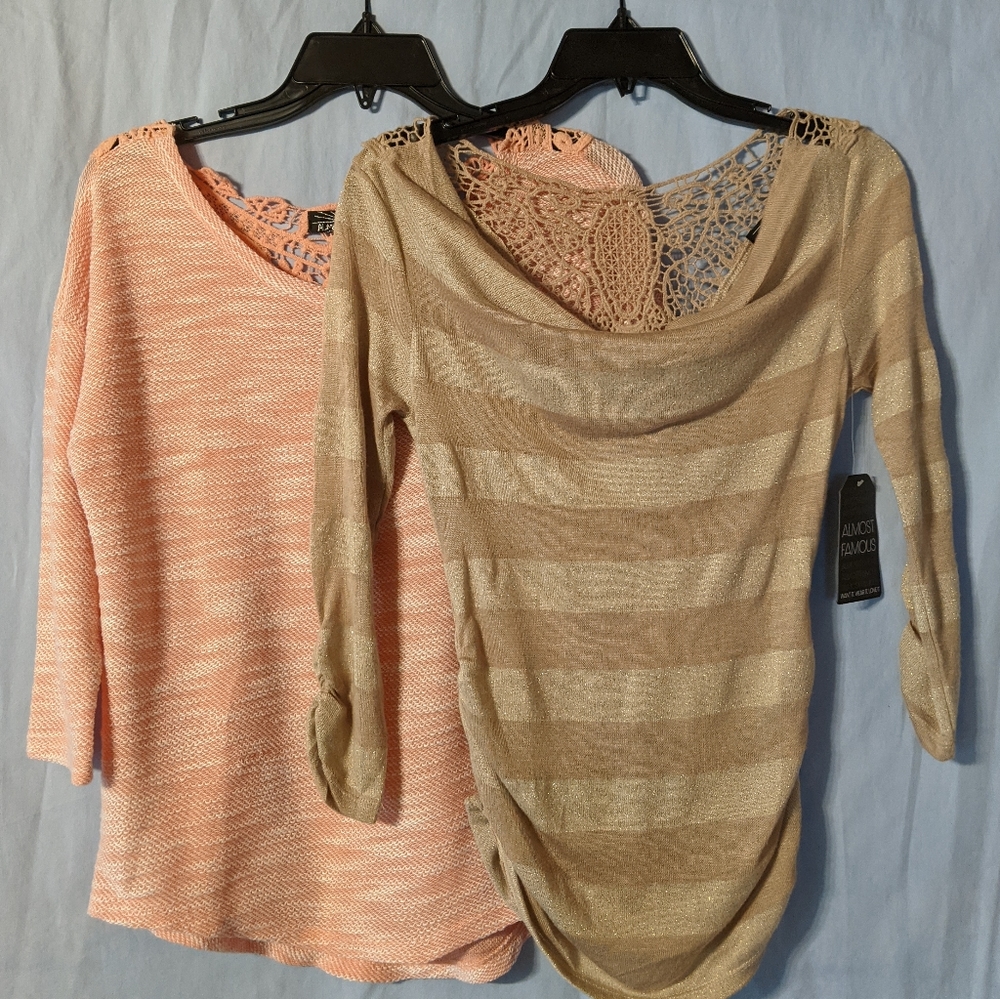 2 long sleeve tops